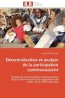 Image for D centralisation Et Analyse de la Participation Communautaire
