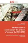 Image for Mod lisation Et Optimisation Des Crit res D Usinage Du Peek Cf30