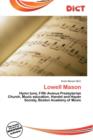 Image for Lowell Mason