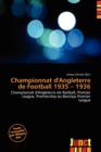 Image for Championnat D&#39;Angleterre de Football 1935 - 1936