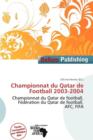 Image for Championnat Du Qatar de Football 2003-2004