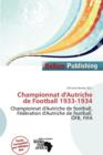 Image for Championnat D&#39;Autriche de Football 1933-1934