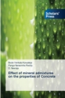 Image for Effect of mineral admixtures on the properties of Concrete