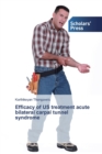 Image for Efficacy of US treatment acute bilateral carpal tunnel syndrome