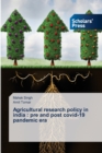 Image for Agricultural research policy in india