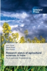 Image for Research status of agricultural sciences in india