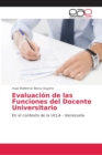 Image for Evaluacion de las Funciones del Docente Universitario
