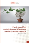 Image for Etude des effets anxiolytiques d&#39;Afrormosia laxiflora, Nord-Cameroun