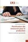 Image for Planification des ressources pour la production