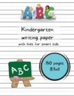 Image for Kindergarten writing paper with lines for smart kids