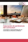 Image for Valoracion de pertinencia del curriculum