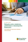 Image for Relacao entre relatorios ambientais e desempenho financeiro