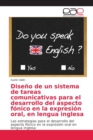Image for Diseno de un sistema de tareas comunicativas para el desarrollo del aspecto fonico en la expresion oral, en lengua inglesa