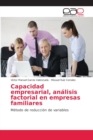 Image for Capacidad empresarial, analisis factorial en empresas familiares