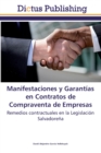 Image for Manifestaciones y Garantias en Contratos de Compraventa de Empresas