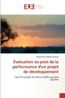 Image for Evaluation ex-post de la performance d&#39;un projet de developpement