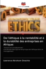Image for De l&#39;ethique a la rentabilite et a la durabilite des entreprises en Afrique