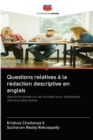 Image for Questions relatives a la redaction descriptive en anglais