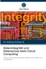 Image for Datenintegritat und Datenschutz beim Cloud Computing