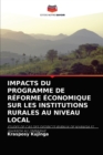 Image for Impacts Du Programme de Reforme Economique Sur Les Institutions Rurales Au Niveau Local