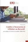 Image for Credits a l&#39;economie et inflation au Burundi