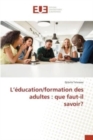 Image for L&#39;education/formation des adultes