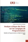 Image for Analyse critique des livres sur les Langages de Programmation