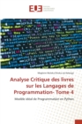 Image for Analyse Critique des livres sur les Langages de Programmation- Tome 4