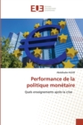 Image for Performance de la politique monetaire