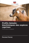 Image for Profils hemato-biochimiques des especes caprines
