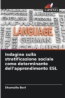 Image for Indagine sulla stratificazione sociale come determinante dell&#39;apprendimento ESL