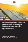Image for Moins de pertes dans la production d&#39;energie renouvelable et ses applications