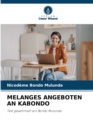 Image for Melanges Angeboten an Kabondo