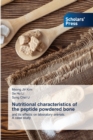 Image for Nutritional characteristics of the peptide powdered bone