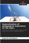 Image for Generalization of pedagogical experience on the topic