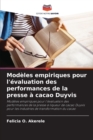 Image for Modeles empiriques pour l&#39;evaluation des performances de la presse a cacao Duyvis