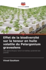 Image for Effet de la biodiversite sur la teneur en huile volatile du Pelargonium graveolens