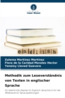 Image for Methodik zum Leseverstandnis von Texten in englischer Sprache