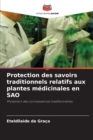 Image for Protection des savoirs traditionnels relatifs aux plantes medicinales en SAO