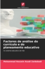 Image for Factores de analise do curriculo e do planeamento educativo