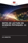 Image for Notes de Lecture En Sciences Physiques- (I)