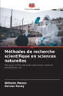 Image for Methodes de recherche scientifique en sciences naturelles