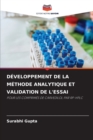 Image for Developpement de la Methode Analytique Et Validation de l&#39;Essai
