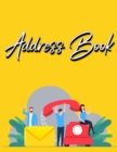 Image for Address Book : Address Book with Alphabetical Index | Address Book A-Z Index | Alphabetical Address Book Yellow