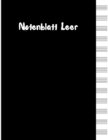 Image for Notenblatt Leer
