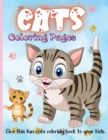 Image for Cats Coloring Pages : Cute cats coloring book for girls with adorable designe.
