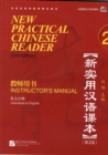 Image for New Practical Chinese Reader vol.2 - Instructor&#39;s Manual