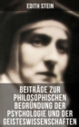 Image for Edith Stein: Beiträge zur philosophischen Begründung der Psychologie und der Geisteswissenschaften