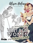 Image for Vintage women grayscale coloring books for adults - retro coloring books for adults : Vintage household old time coloring book