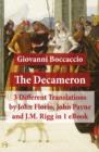 Image for Decameron: 3 Different Translations by John Florio, John Payne and J.M. Rigg in 1 eBook